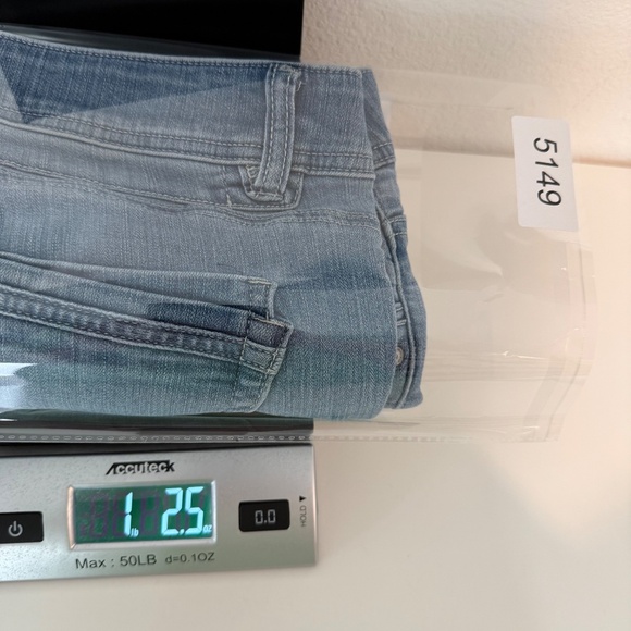 Democracy Jeans Women 14 Blue Light Wash Denim Stretch Ab Technology Skinny - Picture 15 of 15